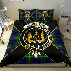 Johnstone Tartan Crest Bedding Set - Luxury Style