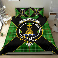 Galloway Tartan Crest Bedding Set - Luxury Style