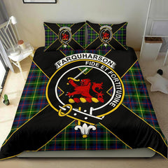 Farquharson Tartan Crest Bedding Set - Luxury Style