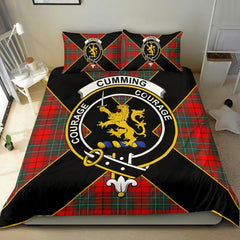 Cumming Tartan Crest Bedding Set - Luxury Style