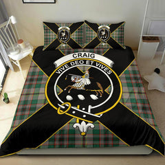 Craig Tartan Crest Bedding Set - Luxury Style