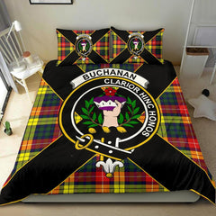 Buchanan Tartan Crest Bedding Set - Luxury Style