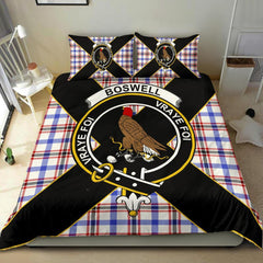 Boswell Tartan Crest Bedding Set - Luxury Style