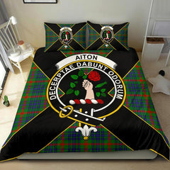 Aiton Tartan Crest Bedding Set - Luxury Style