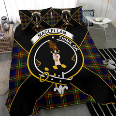 MacLellan Tartan Crest Bedding Set - Luxury Style