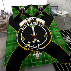Blane Tartan Crest Bedding Set - Luxury Style