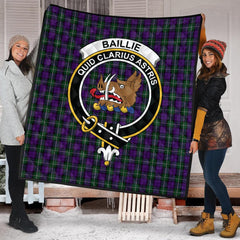 Baillie Highland Society Tartan Crest Quilt