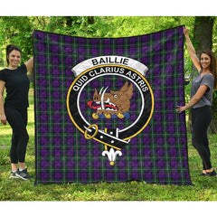 Baillie Highland Society Tartan Crest Quilt