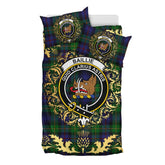 Baillie William Wilson Tartan Crest Bedding Set - Golden Thistle Style
