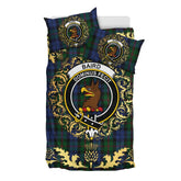 Baird Tartan Crest Bedding Set - Golden Thistle Style
