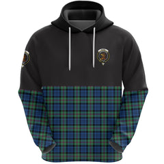 Baird Ancient Clan Half Of Tartan Hoodie
