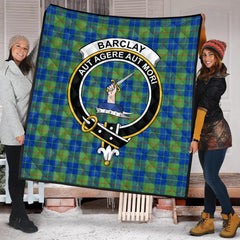Barclay Hunting Ancient Tartan Crest Quilt