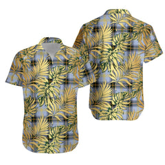 Bell of the Borders Tartan Vintage Leaves Hawaiian Shirt