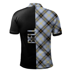 Bell of the Borders Tartan Polo Shirt Half of Me - Cross Style