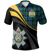 Blackwatch Ancient Tartan Polo Shirt - Royal Coat Of Arms Style