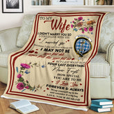 Scots Print Blanket - Roberton Tartan Crest Blanket To My Wife Style, Gift From Scottish Husband
