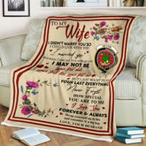 Scots Print Blanket - Seton Tartan Crest Blanket To My Wife Style, Gift From Scottish Husband