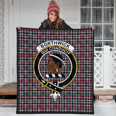 Borthwick Ancient Tartan Crest Quilt