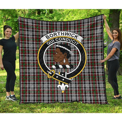 Borthwick Dress Tartan Crest Quilt