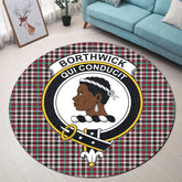 Borthwick Dress Ancient Tartan Crest Round Rug