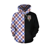 Boswell Modern Tartan Hoodie Half of Me - Cross Style
