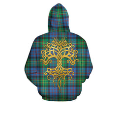 Bowie Ancient Tartan Hoodie - Tree Of Life