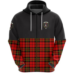 Brodie Modern Clan Half Of Tartan Zipper Hoodie