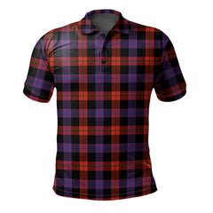 Broun Modern Tartan Polo Shirt