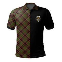 Buchan Modern Tartan Polo Shirt Half of Me - Cross Style