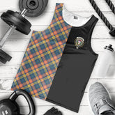 Buchanan Ancient Tartan Crest Men's Tank Top - Cross Style