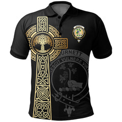 Burnett Clan Unisex Polo Shirt - Celtic Tree Of Life