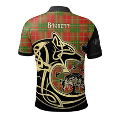 Burnett Ancient Tartan Polo Shirt Viking Wolf