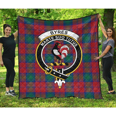 Byres (Byses) Tartan Crest Quilt