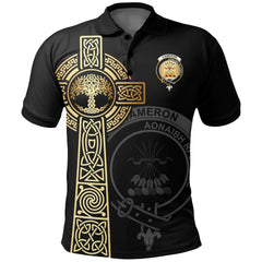 Cameron Clan Unisex Polo Shirt - Celtic Tree Of Life