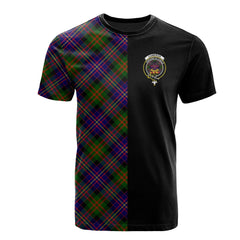 Cameron of Erracht Modern Tartan T-Shirt Half of Me - Cross Style