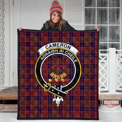 Cameron of Locheil Original Tartan Crest Quilt