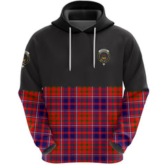 Cameron of Lochiel Modern Clan Half Of Tartan Hoodie
