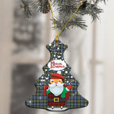 Campbell Faded Tartan Christmas Ceramic Ornament - Santa Style