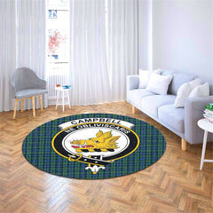 Campbell Ancient 02 Tartan Crest Round Rug