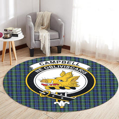 Campbell Argyll Ancient Tartan Crest Round Rug