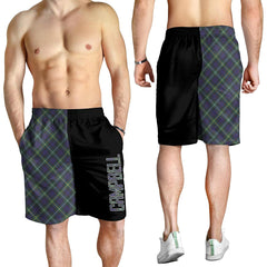 Campbell Argyll Modern Tartan Crest Men's Short - Cross Style