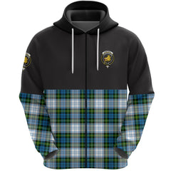 Campbell Dress Clan Half Of Tartan Zipper Hoodie
