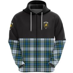 Campbell Dress Ancient Clan Half Of Tartan Zipper Hoodie