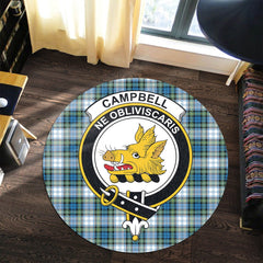 Campbell Dress Ancient Tartan Crest Round Rug