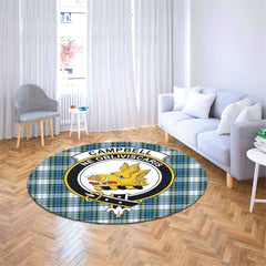 Campbell Dress Ancient Tartan Crest Round Rug