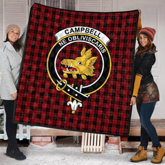 Campbell of Armaddie Tartan Crest Quilt