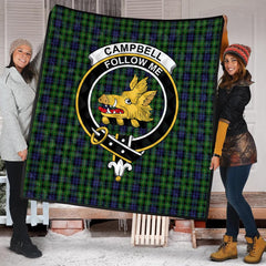 Campbell of Breadalbane Tartan Crest Quilt