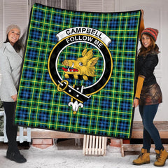 Campbell of Breadalbane Ancient Tartan Crest Quilt