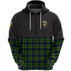 Campbell of Breadalbane Modern Clan Half Of Tartan Zipper Hoodie