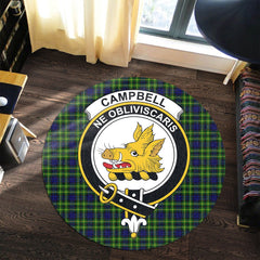 Campbell of Breadalbane Modern Tartan Crest Round Rug